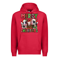Cardinal merry christmas heifers Premium Hoodie - Jasminsmagicworld