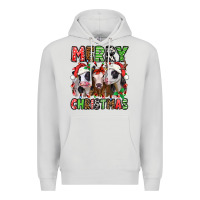 Dove Grey merry christmas heifers Premium Hoodie - Jasminsmagicworld