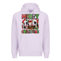 Lilac merry christmas heifers Premium Hoodie - Jasminsmagicworld