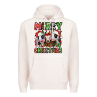 Pale Pink merry christmas heifers Premium Hoodie - Jasminsmagicworld