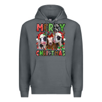Rock merry christmas heifers Premium Hoodie - Jasminsmagicworld