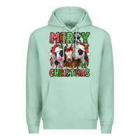 Seafoam merry christmas heifers Premium Hoodie - Jasminsmagicworld