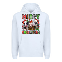 White merry christmas heifers Premium Hoodie - Jasminsmagicworld