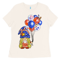 Bone patriotic gnome balloon Ladies Tee - BarkalooDesign