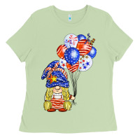 Matcha patriotic gnome balloon Ladies Tee - BarkalooDesign