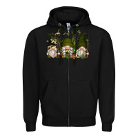 Black hunter gnomes Zipper Hoodie - Zillion Design Studio