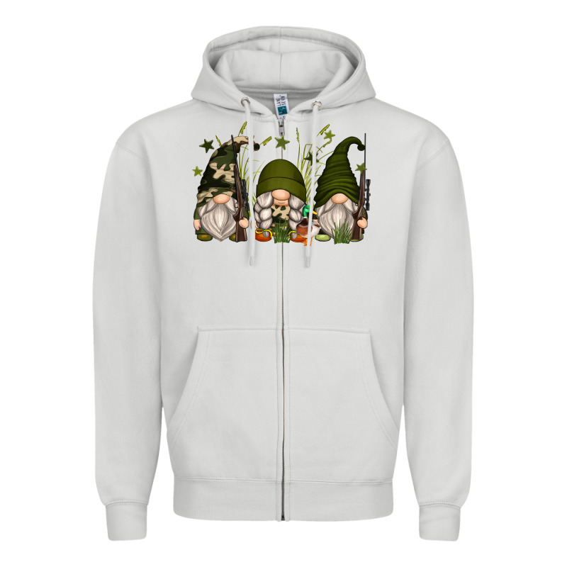 Hunter Gnomes Zipper Hoodie by Zillion Design Studio | Teevron