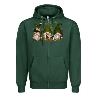 Sports Green hunter gnomes Zipper Hoodie - Zillion Design Studio