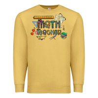 Antique Gold math teacher Premium Sweatshirt - CowhideDigitalArt