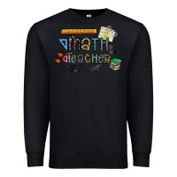 Black math teacher Premium Sweatshirt - CowhideDigitalArt