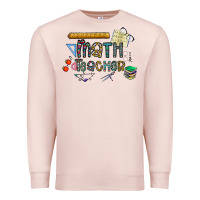 Pale Pink math teacher Premium Sweatshirt - CowhideDigitalArt