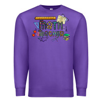 Purple math teacher Premium Sweatshirt - CowhideDigitalArt