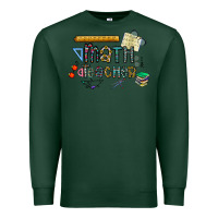 Sports Green math teacher Premium Sweatshirt - CowhideDigitalArt