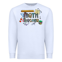 White math teacher Premium Sweatshirt - CowhideDigitalArt