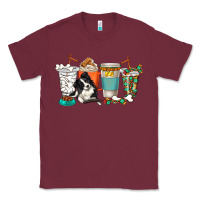 Burgundy alaskan border collie dog coffee cups Classic Tee - texasbilliewilder