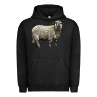 Pigment Black hampshire sheep Urban Hoodie - LillyAllenDesigns