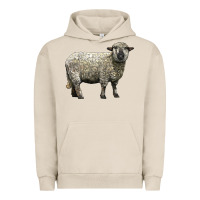 Pigment French Oak hampshire sheep Urban Hoodie - LillyAllenDesigns