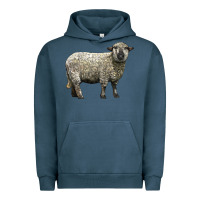 Pigment Midnight Navy hampshire sheep Urban Hoodie - LillyAllenDesigns
