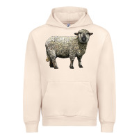 Sandshell hampshire sheep Urban Hoodie - LillyAllenDesigns
