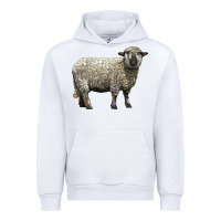 White hampshire sheep Urban Hoodie - LillyAllenDesigns