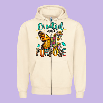 Zipper Hoodie created with a purpose