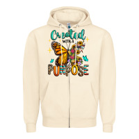 Sandshell created with a purpose Zipper Hoodie - RanaPortraitStore