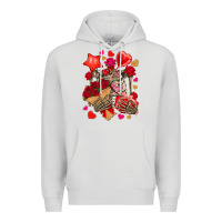 Valentines Day Skeleton Premium Hoodie | Teevron