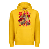 Lemon valentines day skeleton Premium Hoodie - NancyCooperArtShop