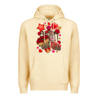 Pina Colada valentines day skeleton Premium Hoodie - NancyCooperArtShop