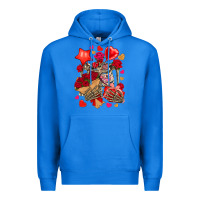 True Royal valentines day skeleton Premium Hoodie - NancyCooperArtShop