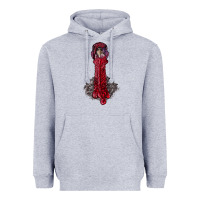 Heather Grey gobble head Heavyweight Hoodie - RanaPortraitStore