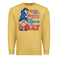 Antique Gold happy 4th of july gnome Premium Sweatshirt - HRA Design Shop
