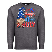 Charcoal Heather happy 4th of july gnome Premium Sweatshirt - HRA Design Shop