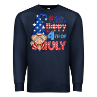 Navy happy 4th of july gnome Premium Sweatshirt - HRA Design Shop