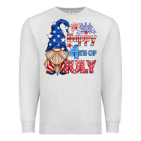 Oatmeal Heather happy 4th of july gnome Premium Sweatshirt - HRA Design Shop
