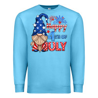 Ocean Blue happy 4th of july gnome Premium Sweatshirt - HRA Design Shop