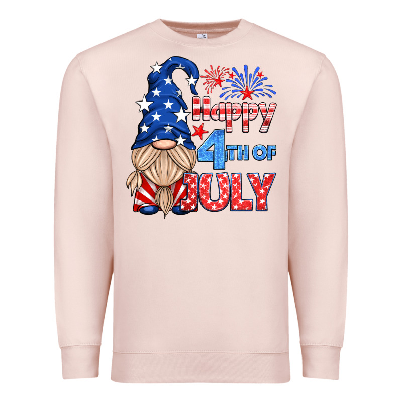 Happy 4th Of July Gnome Premium Sweatshirt by HRA Design Shop | Teevron