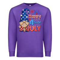 Purple happy 4th of july gnome Premium Sweatshirt - HRA Design Shop
