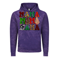 Cloud Purple mama mama mama with christmas lights and christmas tree cakes Vintage Hoodie - AdoDesignShop