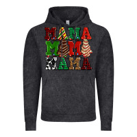 Vintage Black mama mama mama with christmas lights and christmas tree cakes Vintage Hoodie - AdoDesignShop