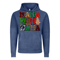 Vintage Denim mama mama mama with christmas lights and christmas tree cakes Vintage Hoodie - AdoDesignShop