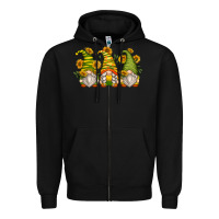 Black sunflower gnomes Zipper Hoodie - Zillion Design Studio