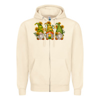 Sandshell sunflower gnomes Zipper Hoodie - Zillion Design Studio