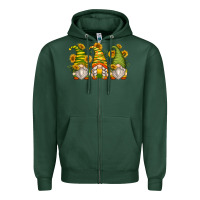 Sports Green sunflower gnomes Zipper Hoodie - Zillion Design Studio