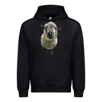 Black hampshire sheep head Urban Hoodie - LillyAllenDesigns