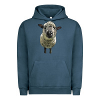 Pigment Midnight Navy hampshire sheep head Urban Hoodie - LillyAllenDesigns