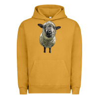 Pigment Peanut Butter hampshire sheep head Urban Hoodie - LillyAllenDesigns