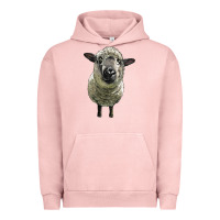 Pigment Salmon hampshire sheep head Urban Hoodie - LillyAllenDesigns