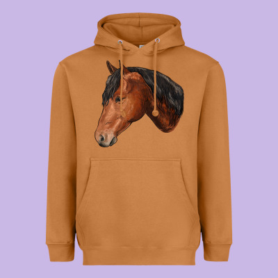 Horse Heavyweight Hoodie Designed By Ranaportraitstore