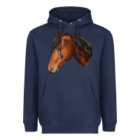 Navy horse Heavyweight Hoodie - RanaPortraitStore
